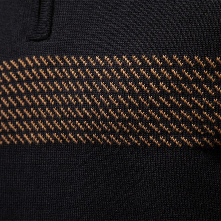 Pull homme à manches longues avec fermeture éclair 1/4 | Style décontracté chic