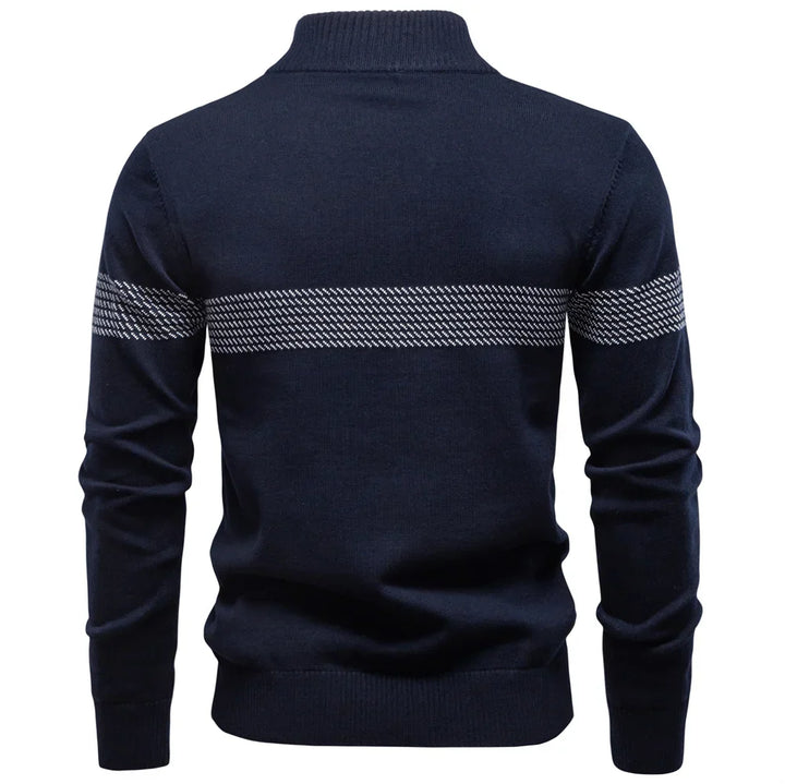 Pull homme à manches longues avec fermeture éclair 1/4 | Style décontracté chic