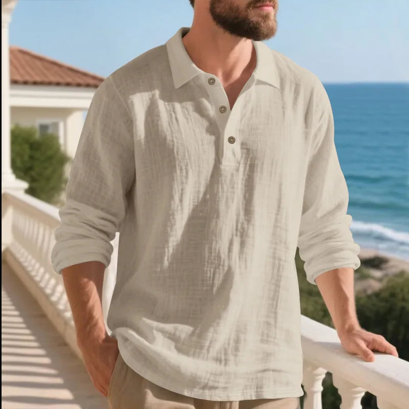 Camicia Uomo a Manica Lunga | Camicia Casual per l'Estate