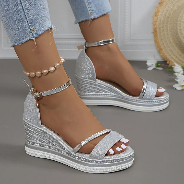 Damen Offene Keilsandalen | Sommer