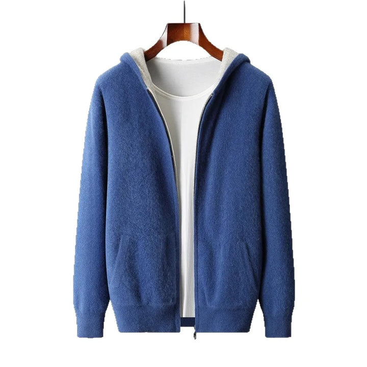 Herren Langarm Hoodie Mit Reißverschluss | Freizeitstil