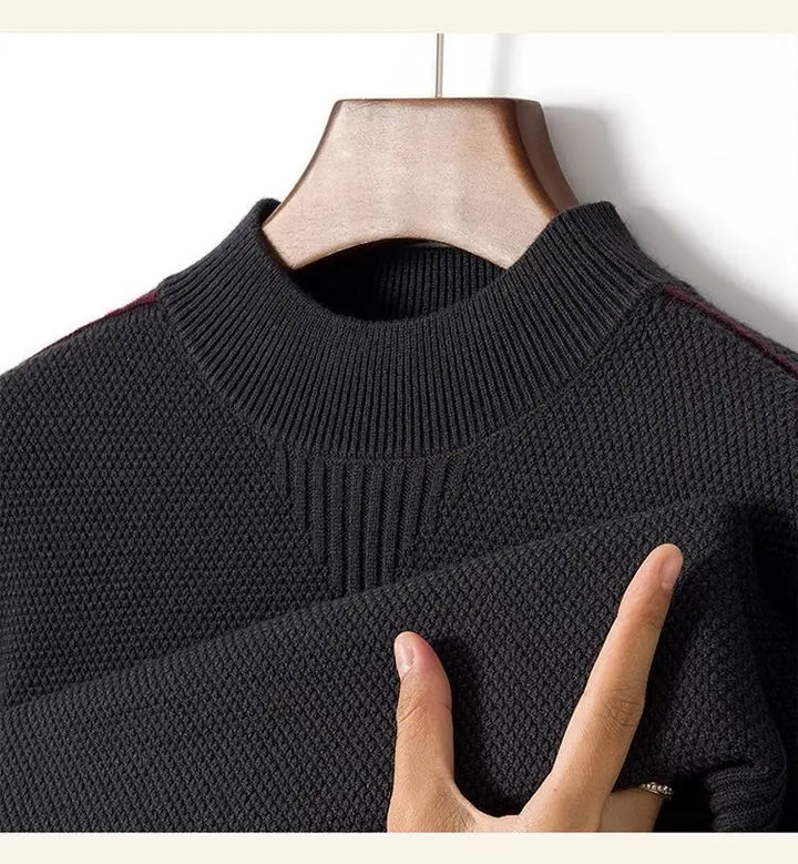 Men's Long Sleeve Textured Sweater | Classic Style