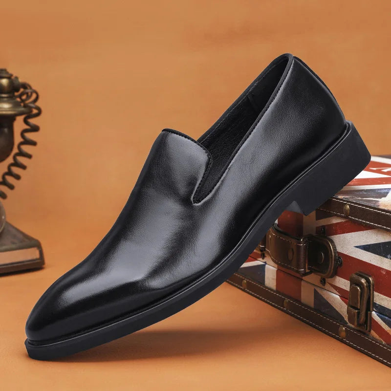 Herren Slip-On Formelle Schuhe | Spitz Zulaufende Zehenpartie