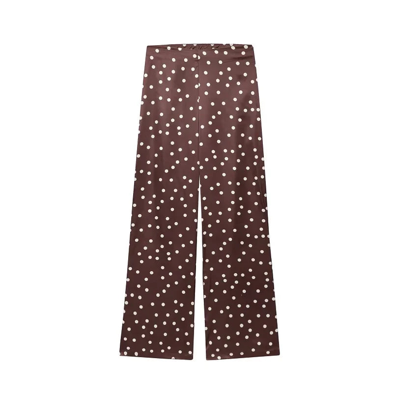 Damen Hosen Set | Zweiteiliges Outfit mit Bandeau Top | Fliessende Silhouette | Moderner Sommerlook