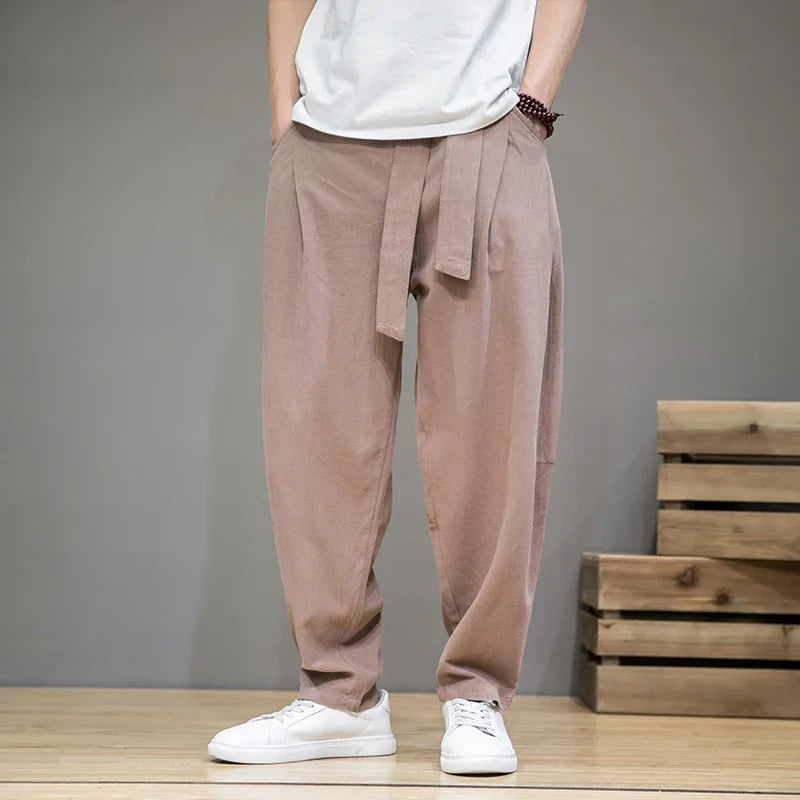 Pantaloni Casual Uomo Larghi | Pantaloni a Gamba Dritta
