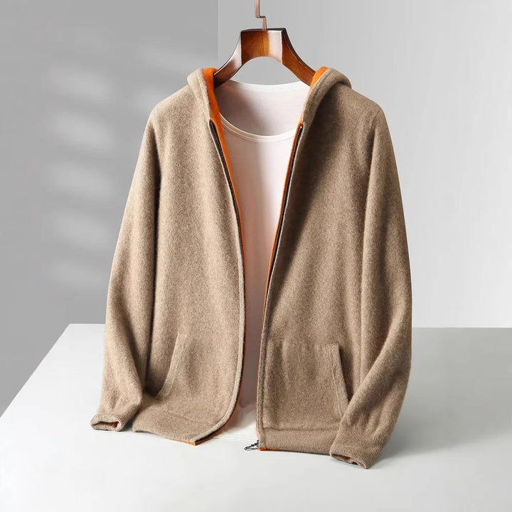 Herren Langarm Hoodie Mit Reißverschluss | Freizeitstil
