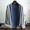 Herren Cardigan mit langen Ärmeln und offener Vorderseite | Casual Style