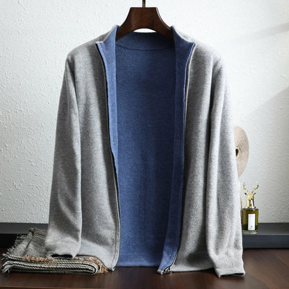 Herren Cardigan mit langen Ärmeln und offener Vorderseite | Casual Style