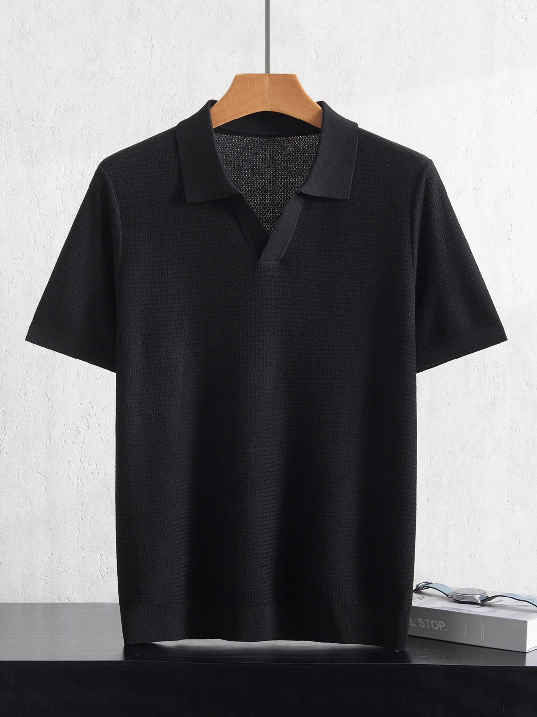 Herren Kurzarm Strick Polo Shirt | Freizeit