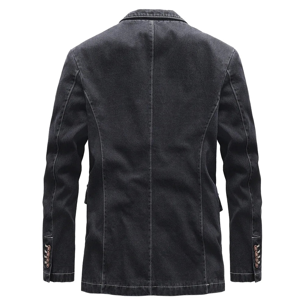 Veste blazer homme à manches longues avec fermeture à boutons | Style décontracté chic