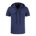 Herren Schnürhemd | Langarm Casual Sommer Top