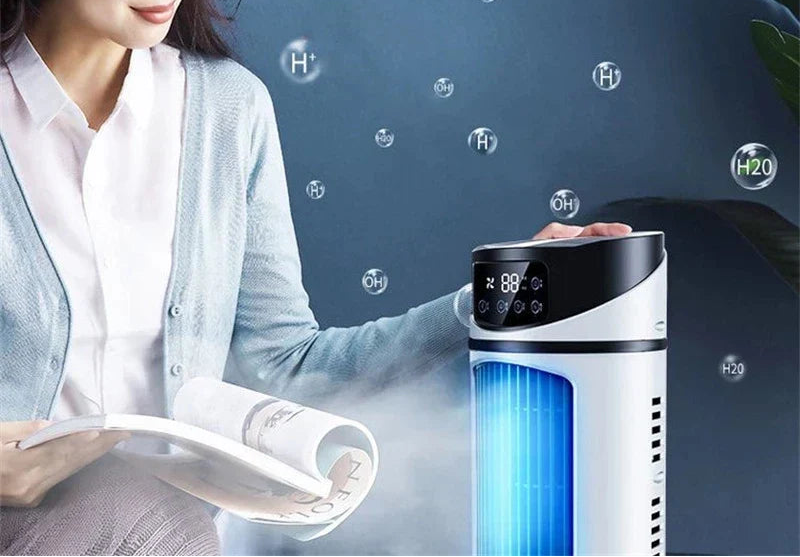 Portable USB Air Cooler | 3-in-1 Desk Fan | Air Humidification & Air Circulation | Compact Design