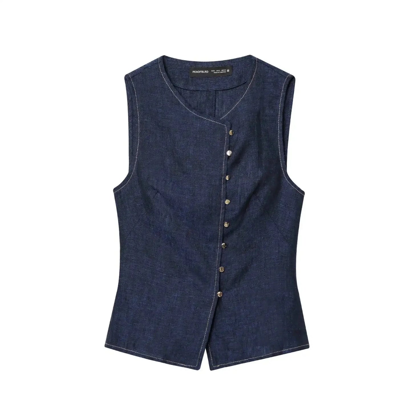 Dámská dvoudílná souprava | Regular Fit | Vesta bez rukávů a široké kalhoty | Moderní smart casual styl