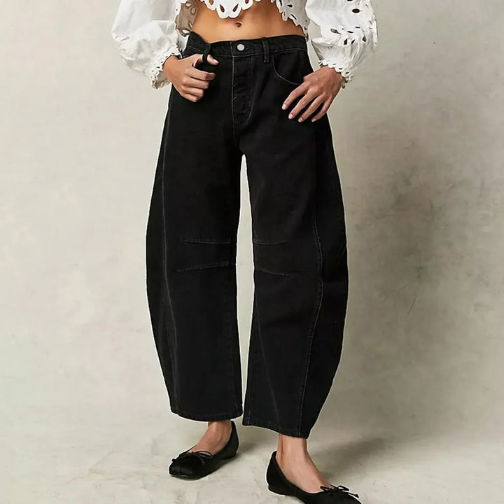 Damen Hosen mit hoher Taille und weitem Bein | Freizeit