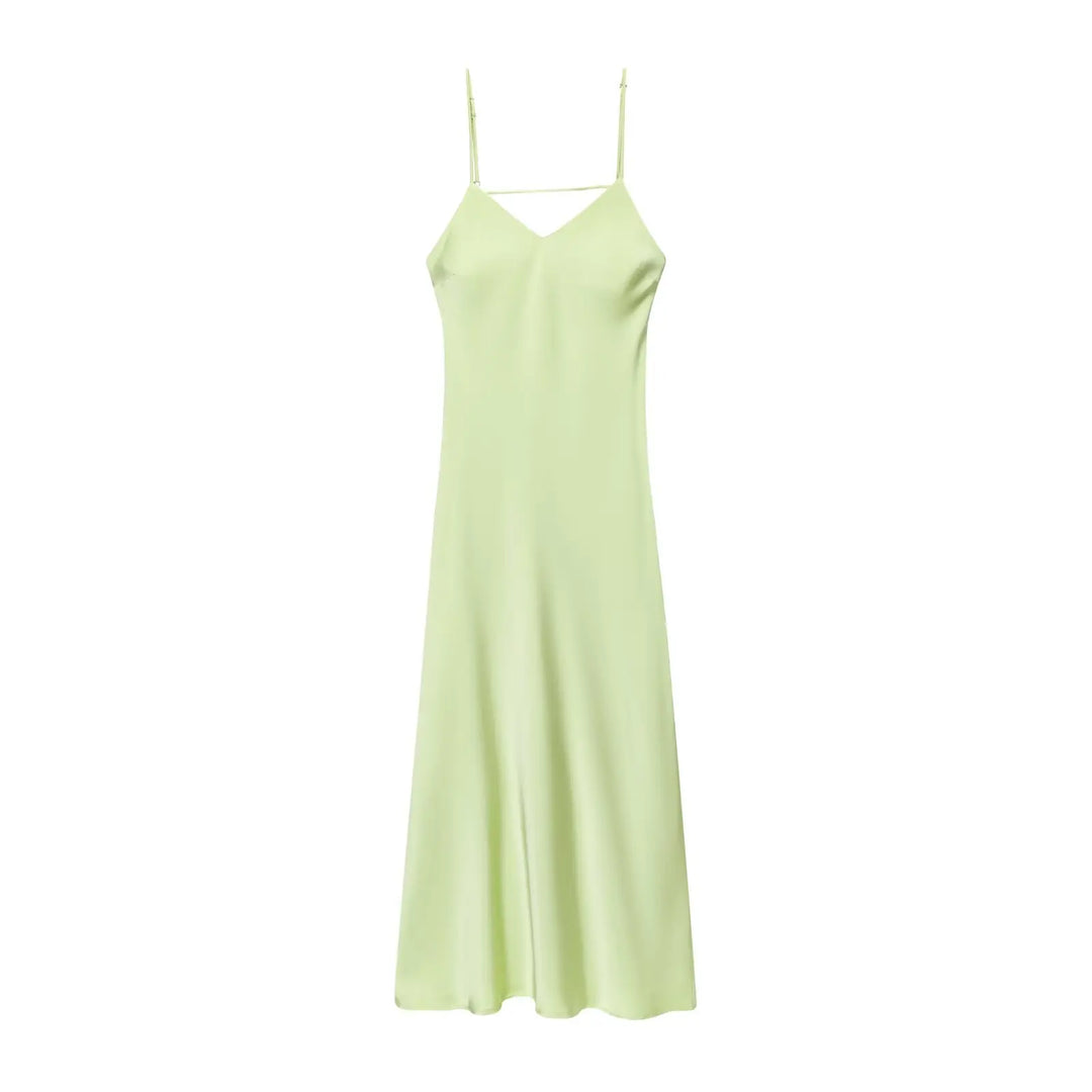 Damen Kleid Ärmellos V-Ausschnitt Rückenfrei Abendkleid | Maxi