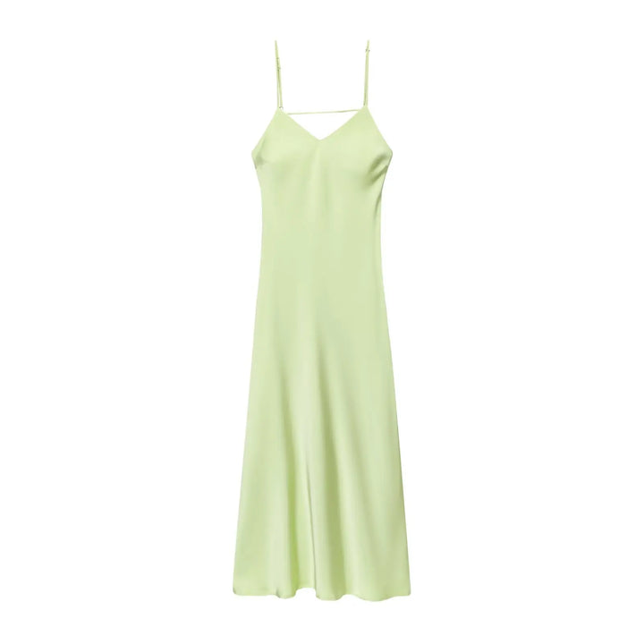 Damen Kleid Ärmellos V-Ausschnitt Rückenfrei Abendkleid | Maxi
