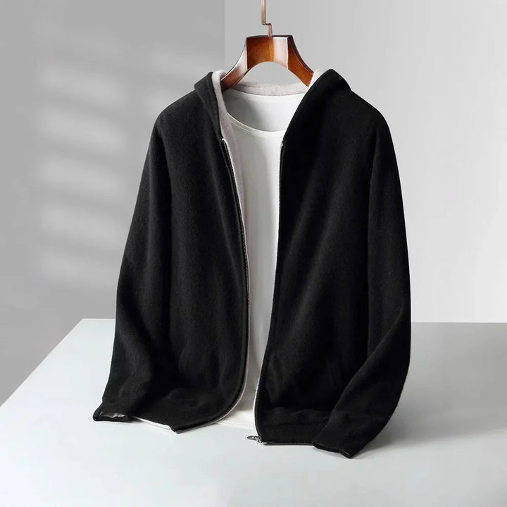 Herren Langarm Hoodie Mit Reißverschluss | Freizeitstil