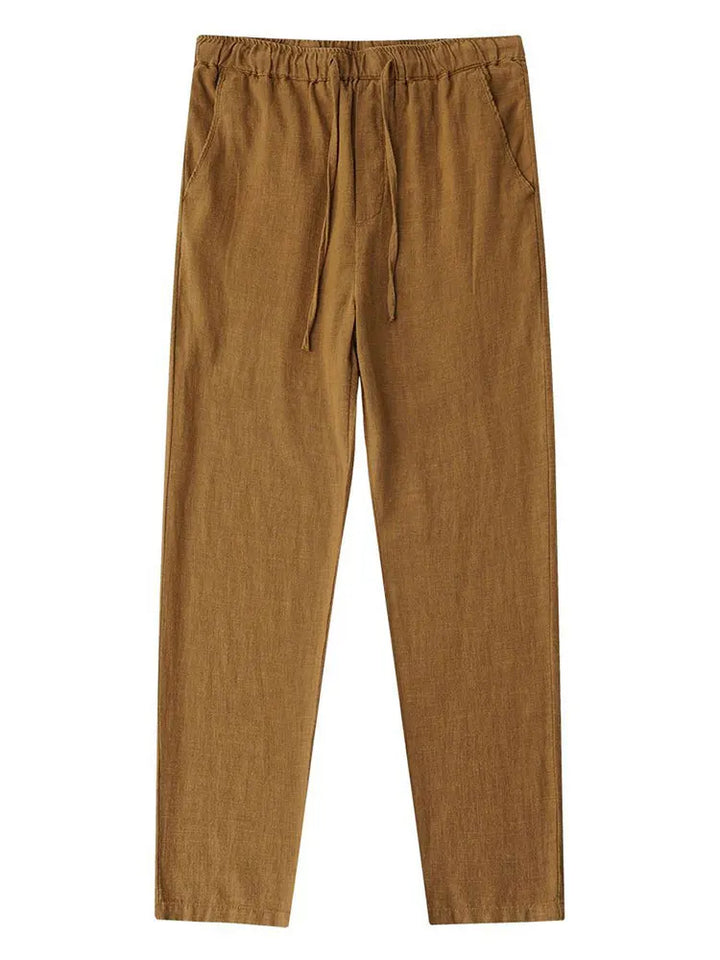Herren Gerade Bein Hose Mit Kordelzug Taille | Seiten Taschen