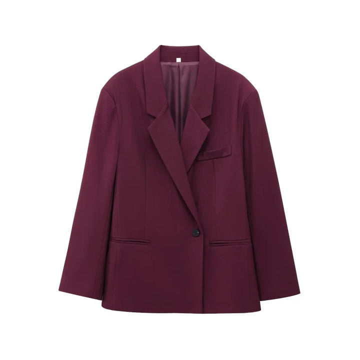 Damen Business Set | Zweiteiliges Outfit mit Oversized Blazer | Weite Silhouette | Moderner Bürolook