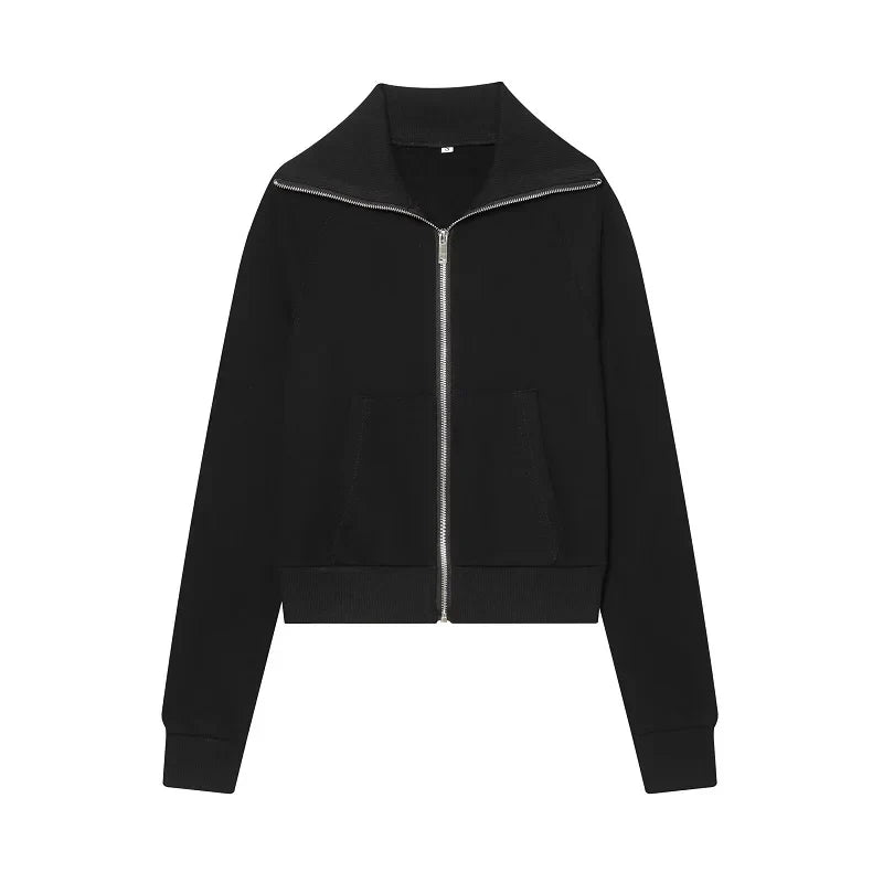 Damen zweiteiliges Set mit Trackjacke mit Reißverschluss und Hose | Casual Passform