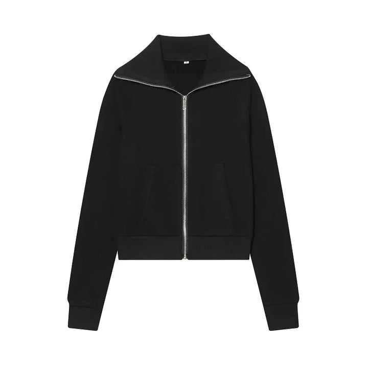 Damen zweiteiliges Set mit Trackjacke mit Reißverschluss und Hose | Casual Passform