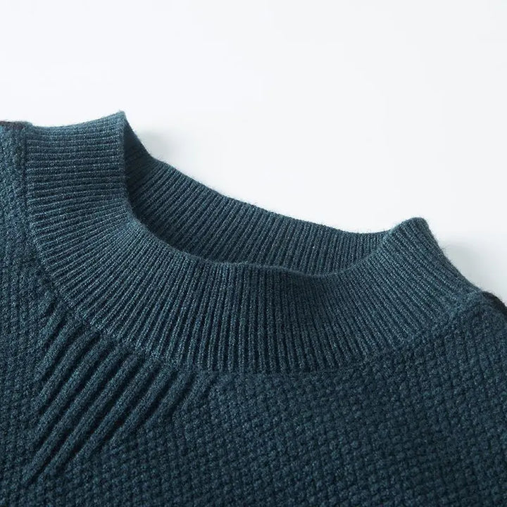 Men's Long Sleeve Textured Sweater | Classic Style
