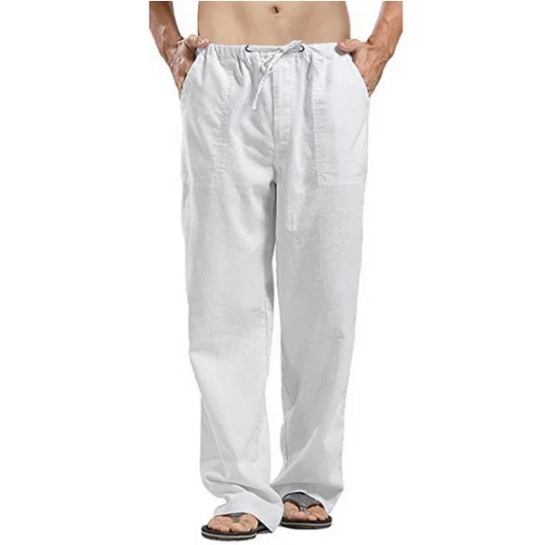 Herren Weites Bein Kordelzug Freizeit Taschen Hose | Freizeit