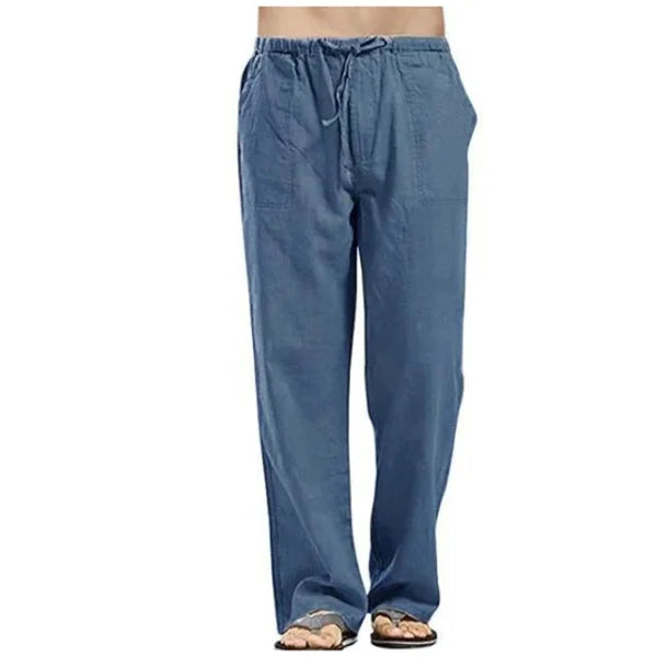 Herren Weites Bein Kordelzug Freizeit Taschen Hose | Freizeit