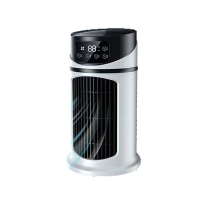 Tragbarer USB Luftkühler | 3-in-1 Tischventilator | Luftbefeuchtung & Luftzirkulation | Kompaktes Design
