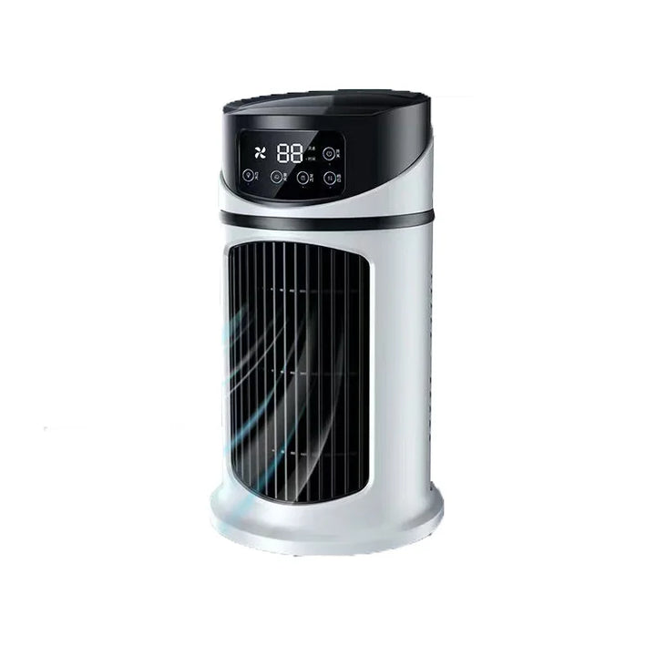 Portable USB Air Cooler | 3-in-1 Desk Fan | Air Humidification & Air Circulation | Compact Design