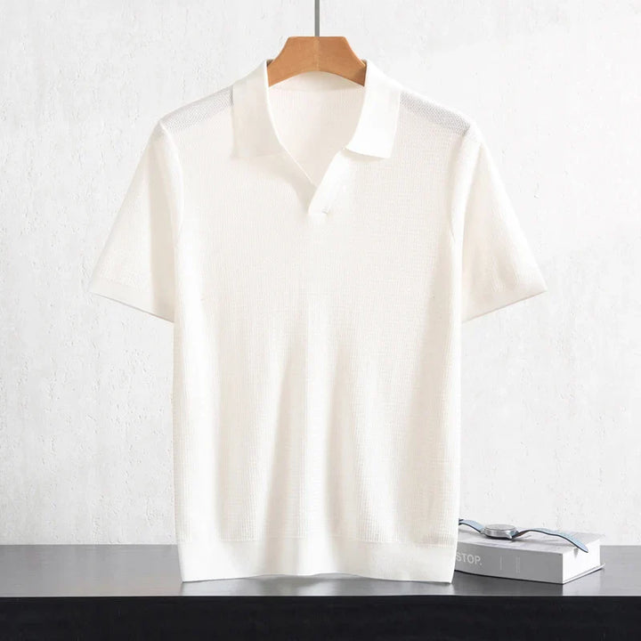 Herren Kurzarm Strick Polo Shirt | Freizeit