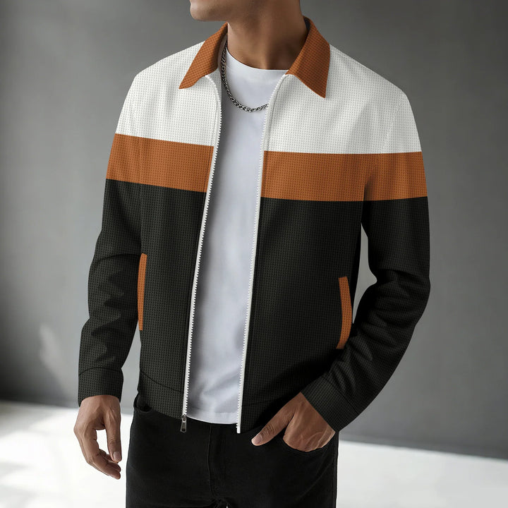 Veste Homme à Col Fermeture Éclair Manches Longues | Minimaliste