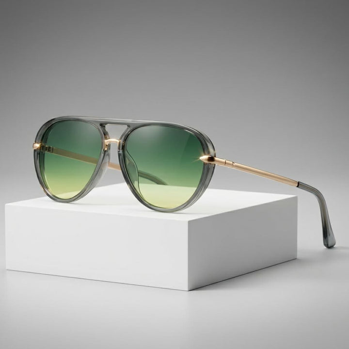 Lunettes de soleil pilote pour homme | Lunettes à verres dégradés