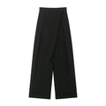 Damen High Waist Wickelhose Mit Weitem Bein Tailored Passform | Tailored Fit