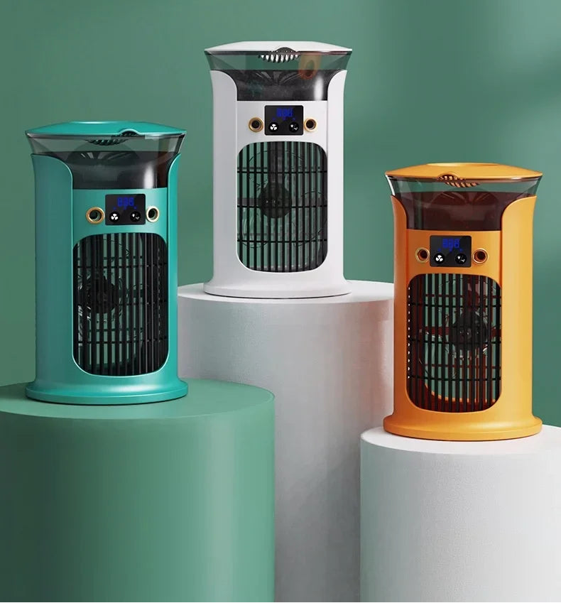Mini USB Tischventilator mit Sprühnebel und Licht