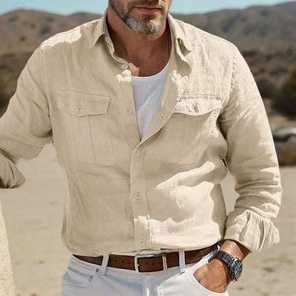 Herren Button-down Hemd | Brust Taschen