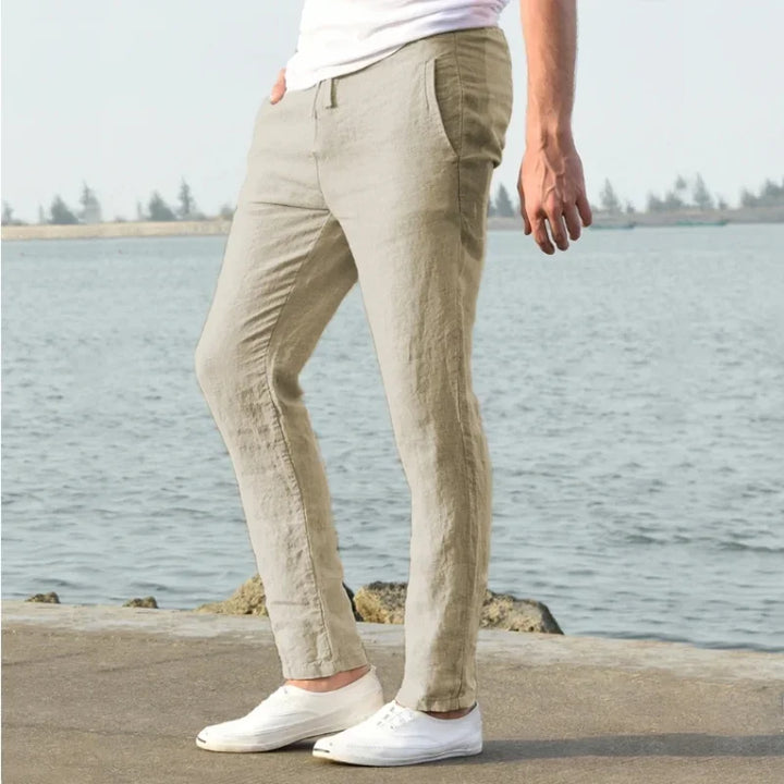 Herren Slim Fit Casual Hose | Gerade Geschnittene Alltagshose