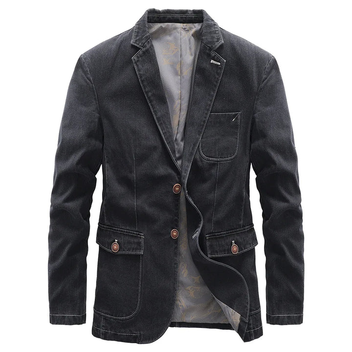 Veste blazer homme à manches longues avec fermeture à boutons | Style décontracté chic