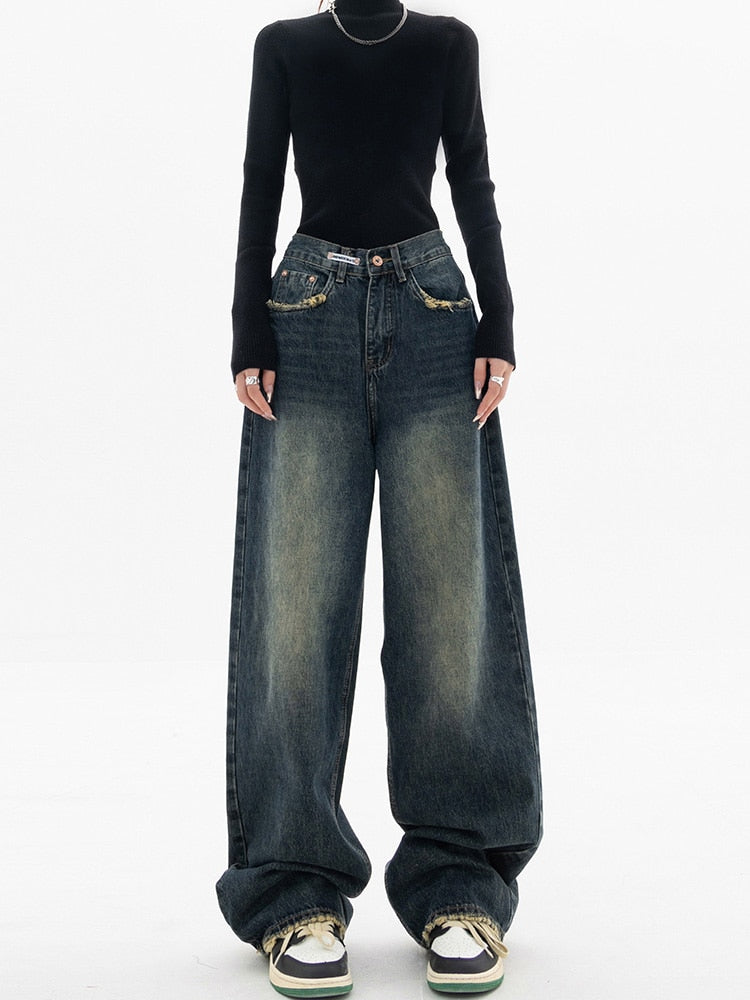 Damen Baggy Passform Hose | Oversize Bein