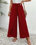 Sapphira | Damen-Palazzo-Hose mit Hoher Taille und Geometrischem Print | Weites Bein 4