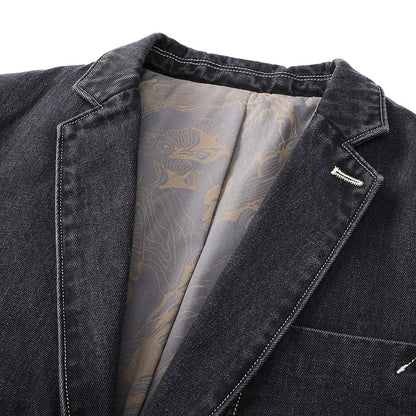 Pánská blejzr bunda s dlouhými rukávy a zapínáním na knoflíky | Styl smart casual