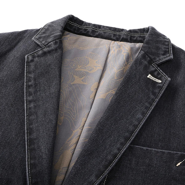 Veste blazer homme à manches longues avec fermeture à boutons | Style décontracté chic