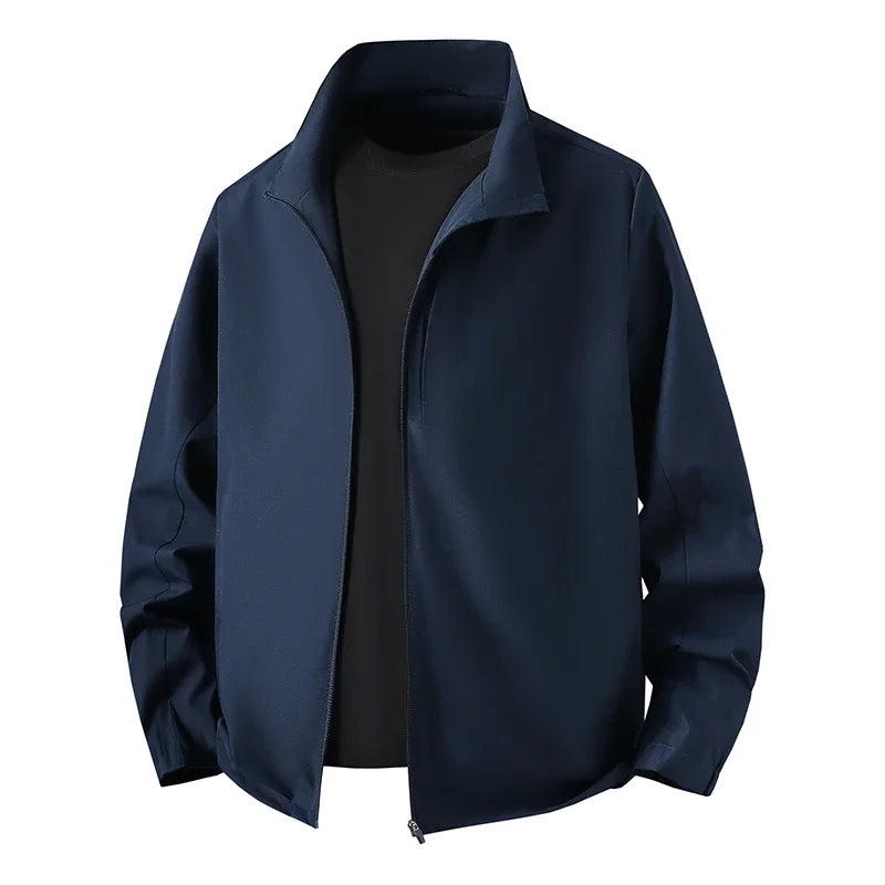 Veste Homme à Col Montant Fermeture Éclair Manches Longues | Décontracté