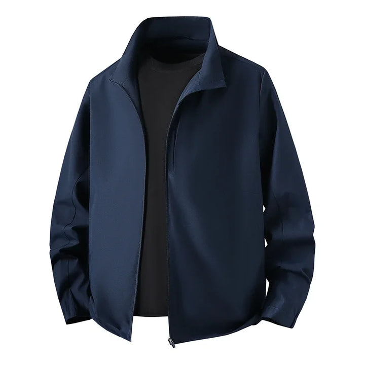 Veste Homme à Col Montant Fermeture Éclair Manches Longues | Décontracté