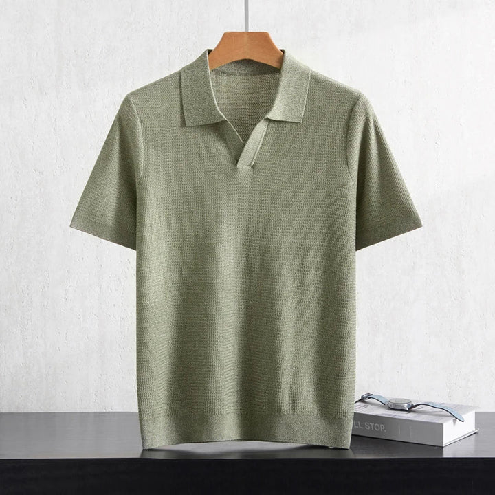 Herren Kurzarm Strick Polo Shirt | Freizeit