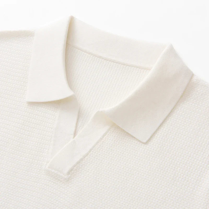 Herren Kurzarm Strick Polo Shirt | Freizeit
