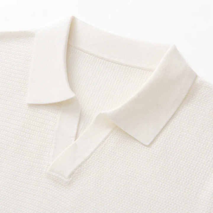 Herren Kurzarm Strick Polo Shirt | Freizeit