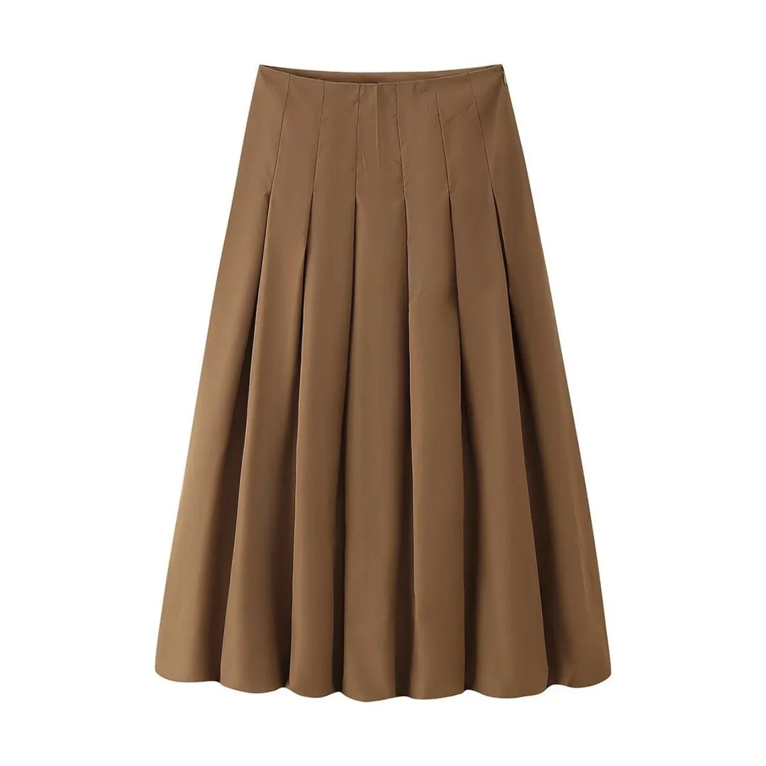 Damen Rock Set | Zweiteiliges Outfit mit Faltenrock | Strukturierte Silhouette | Moderner Freizeitlook