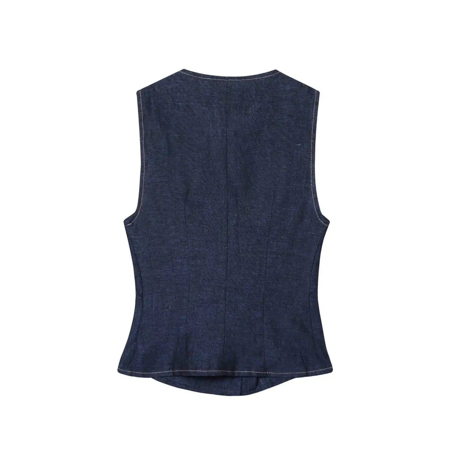 Dámská dvoudílná souprava | Regular Fit | Vesta bez rukávů a široké kalhoty | Moderní smart casual styl