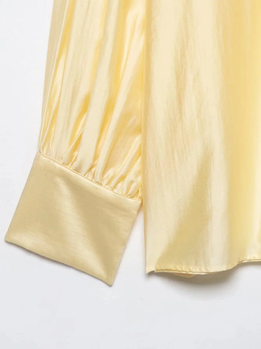 Damen Langarm Bluse Hemd mit Bindekragen Schleife Knopfleiste lockere Passform | Einfarbig